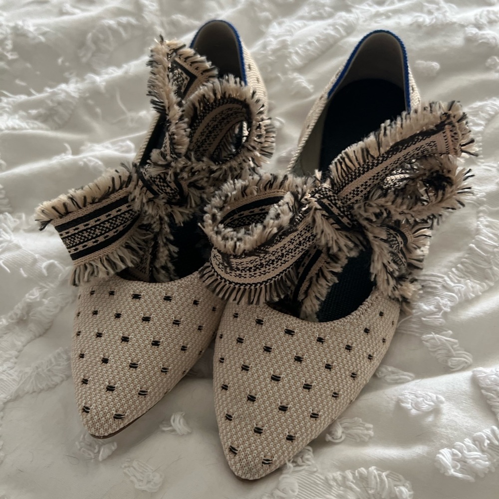 EUC Tuxedo Mary Janes 8.5 Rothys